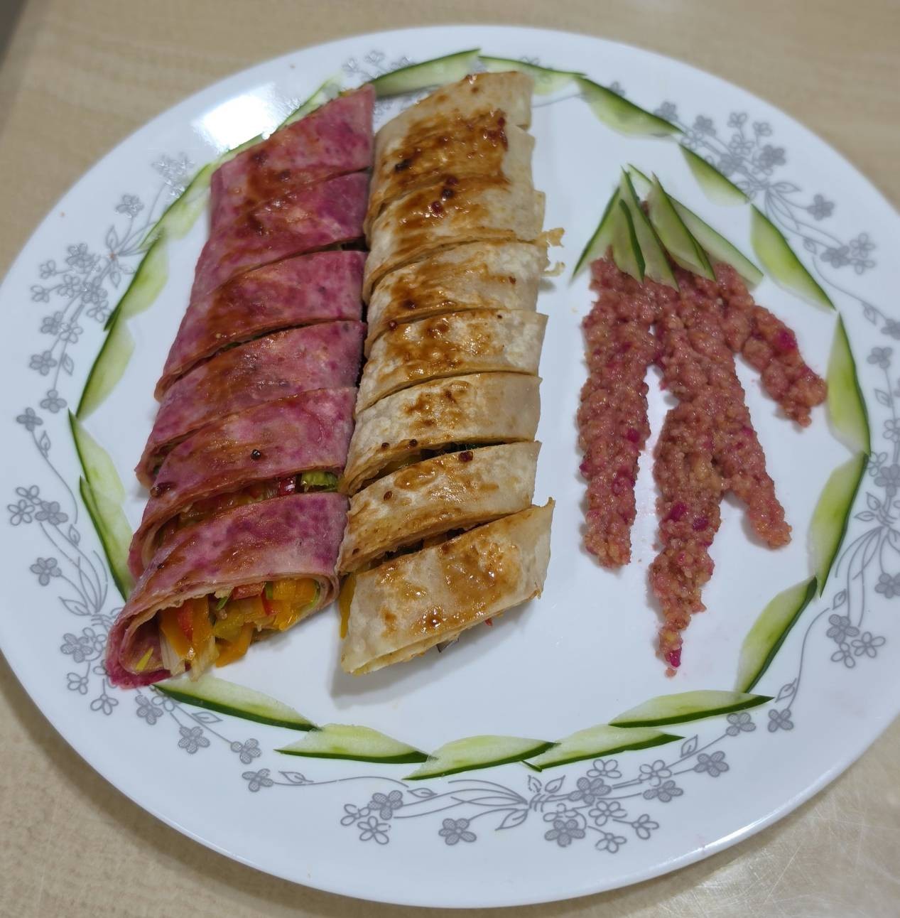 紅藜小米雞絲捲