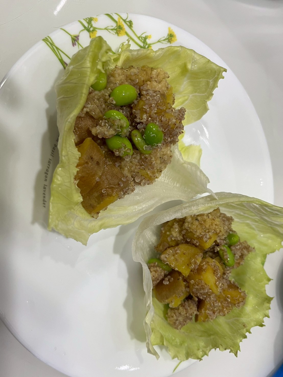 黃金地瓜藜米鬆生菜盞